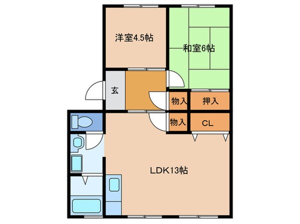 パークサイド秋葉の物件間取画像